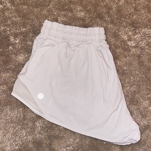 White Hotty Hot Lululemon Shorts Size 6